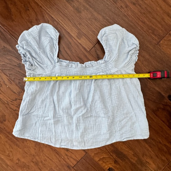 J. Crew EUC Set Squareneck Puff Sleeve Soft Gauze Top & Pull On Shorts 2x/3x - Picture 13 of 16